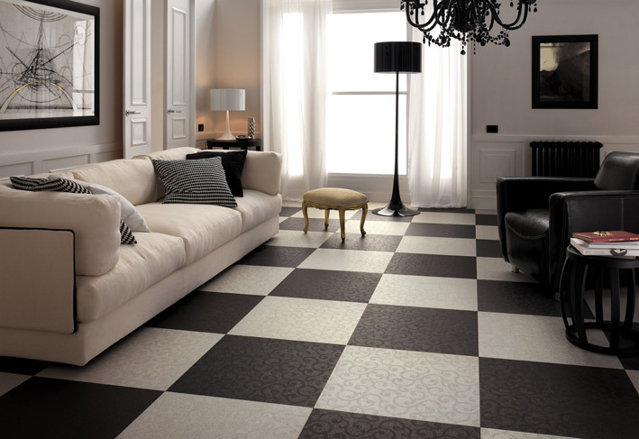Black-and-white-floor-Decorations-modern